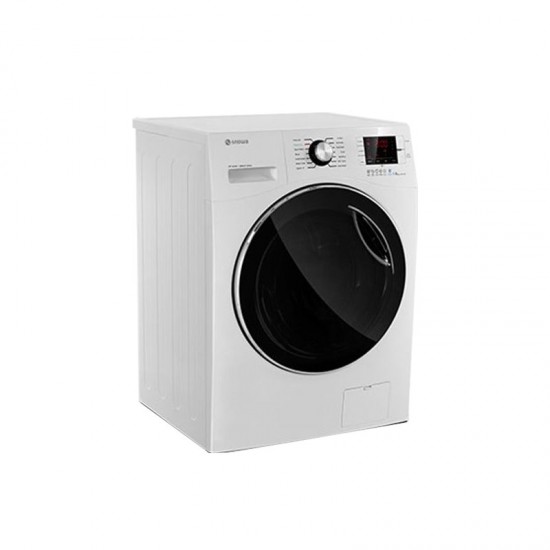 ماشین لباسشویی اسنوا مدل SWM-84506 ظرفیت 8 کیلوگرم دارای هیتر سرامیکی سفید درب دودی خرید ماشین لباسشویی اسنوا