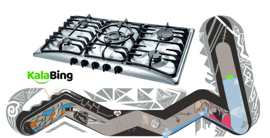 اجاق گاز صفحه ای اخوان مدل G-13