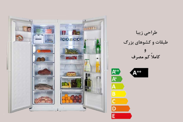 طراحی زیبا یخچال فریزر دیپوینت D4i